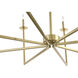 Kaya LED 47.25 inch Brass Chandelier Ceiling Light